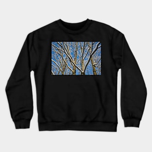 Oak forest in the winter Crewneck Sweatshirt